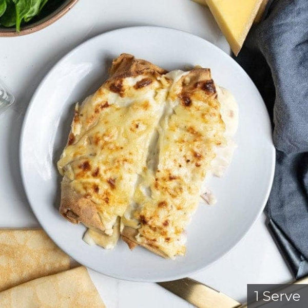 Family size meals Ham & Cheese Savoury French Crepes for one