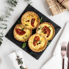 Handmade Goat Cheese and Roasted Tomatoes Tarts * 4