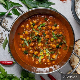 North Indian Chickpea & Spinach Curry